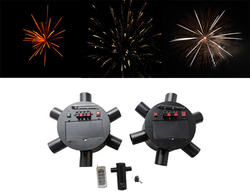 12 10 Channels 500m Fan Fireworks Fountain Machine Fireworks Setting System Wireless Control