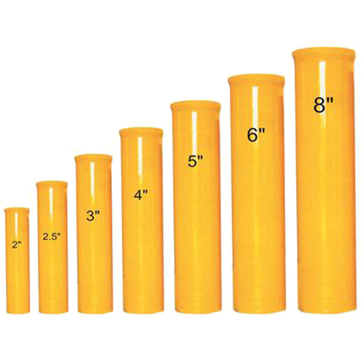 HDPE Fiberglass Firework Mortar Tubes 3 Inch 4 Inch For Parties