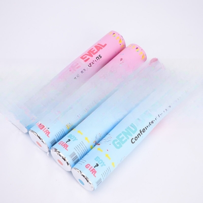 Pink Blue Biodegradable Wedding Confetti Poppers Gender Poppers