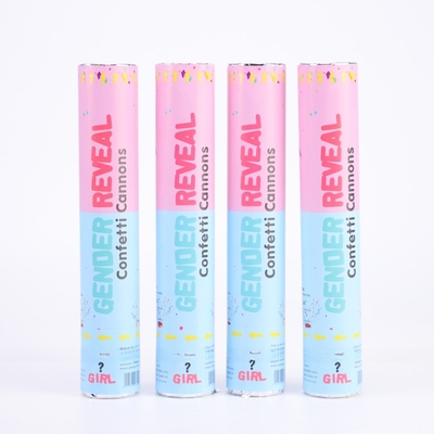 Pink Blue Biodegradable Wedding Confetti Poppers Gender Poppers