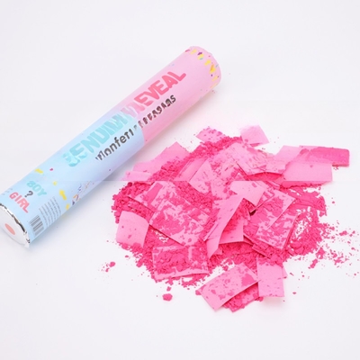 Pink Blue Biodegradable Wedding Confetti Poppers Gender Poppers