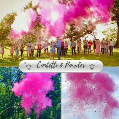 Biodegradable Wedding Confetti Cannon Color Smoke Effect OEM ODM