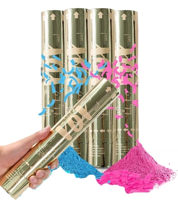 Pink Party Time Confetti Shooter Biodegradable For Birthday Wedding