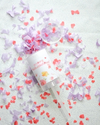 Safe Gender Reveal Confetti Cannon Handheld Color Smoke Effect