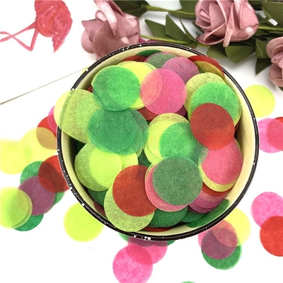 Round Shaped Tissue Paper Confetti Party Poppers Biodegradable