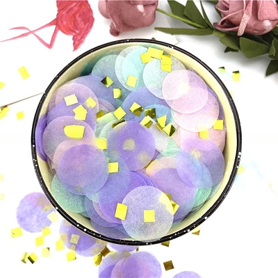 Round Shaped Tissue Paper Confetti Party Poppers Biodegradable