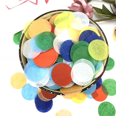 Round Tissue Paper Confetti Wedding Party Poppers Streamers Confetti Streamer Throwers
