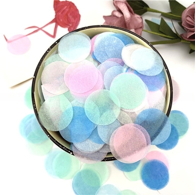 Round Tissue Paper Confetti Wedding Party Poppers Streamers Confetti Streamer Throwers