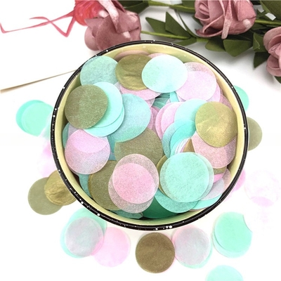 Multi Colors Special Round Shape Tissue Paper Decorative Filler Paper for Packaging Festival Party Birthday