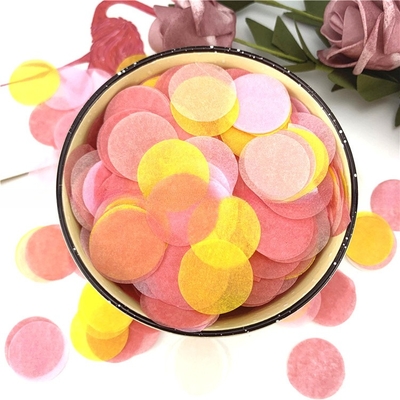 Multi Colors Special Round Shape Tissue Paper Decorative Filler Paper for Packaging Festival Party Birthday