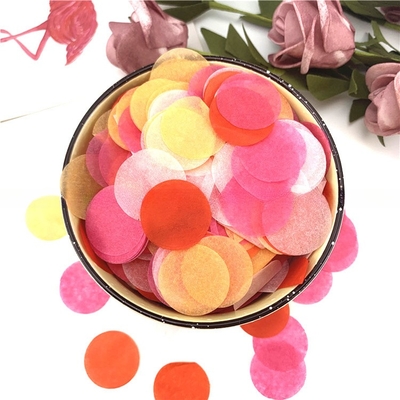 Multi Colors Special Round Shape Tissue Paper Decorative Filler Paper for Packaging Festival Party Birthday