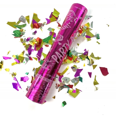 Customized Logo Acceptable Party Cannons Color Poppers For Wedding