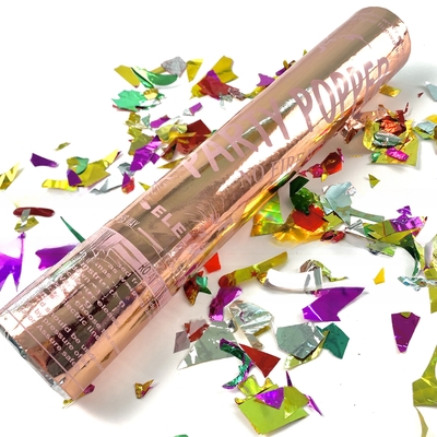 Customized Logo Acceptable Party Cannons Color Poppers For Wedding