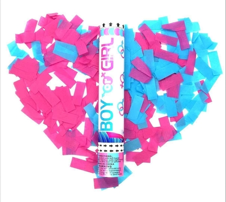Gender Reveal Party Popper Degradable Flameproof Boys Or Girls Birthday Baby Confetti Cannon