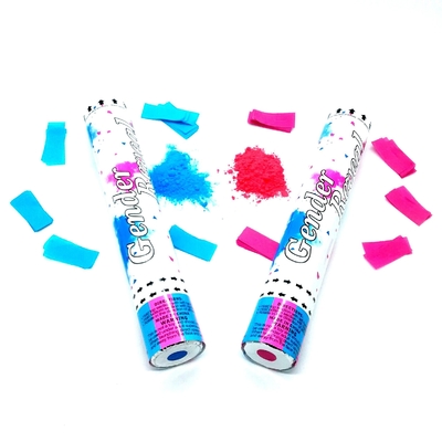 30cm Handheld Gender Reveal Smoke Confetti Powder Cannon with Air Compressed Power