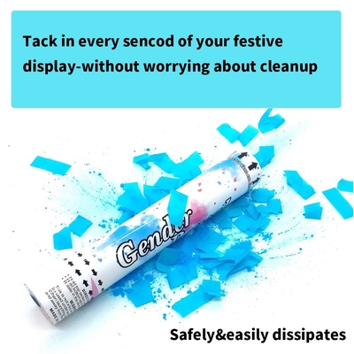 30cm Handheld Gender Reveal Smoke Confetti Powder Cannon with Air Compressed Power