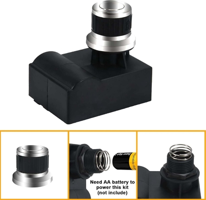 CSA &amp; CE Certified Universal Spark Generator Black Plastic Casting Gas Grill Electric Silver Push Button Igniter