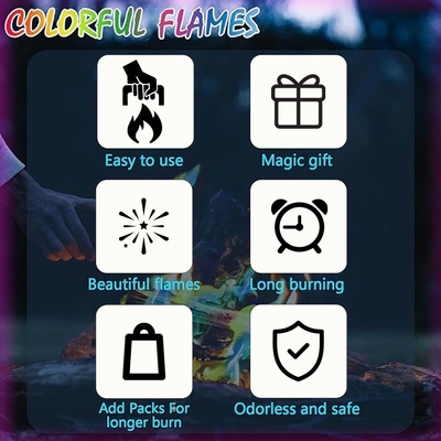MEKER Fire Color Changing Packets Create A Colorful Fire Show For Your Campfires