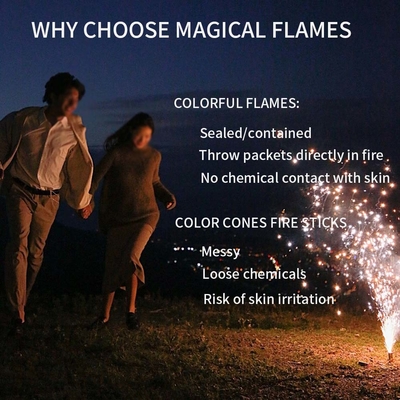 MEKER Fire Color Changing Packets Create A Colorful Fire Show For Your Campfires