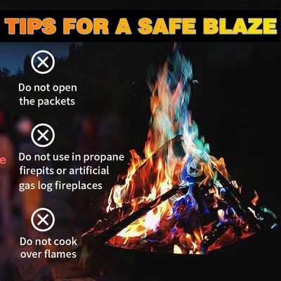 MEKER Fire Color Changing Packets Create A Colorful Fire Show For Your Campfires