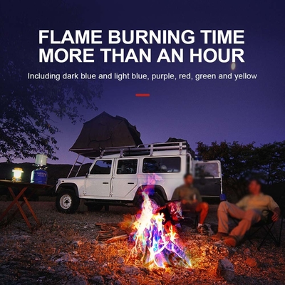 10g/25g Coloured Fire Flames Powder Bonfire Campfire Pyrotechnics Flames Trick For Outdoor Camping Picnics