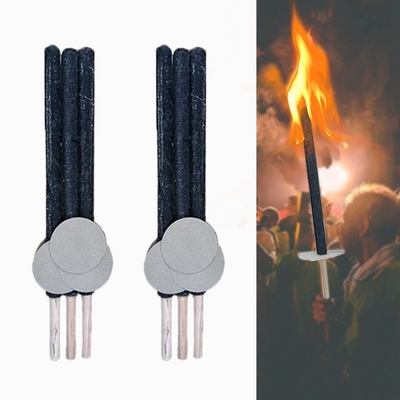 Multicolor Long Time Cotton Thread Cloth Wax Procession Torch Candle Signal Hand For Burn Bonfire Outdoor