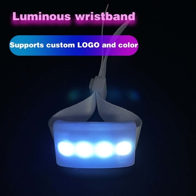 Personalized Remote Control Glowing Adjustable LED Light Up Bracelets NFC Rfid Custom Promotional