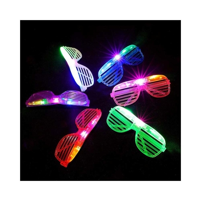 LED Toy Color Shutter Glow Glasses Party LED Eye Glasses Birthday Party Supplies Flash Changing 3D Luminous Glasses