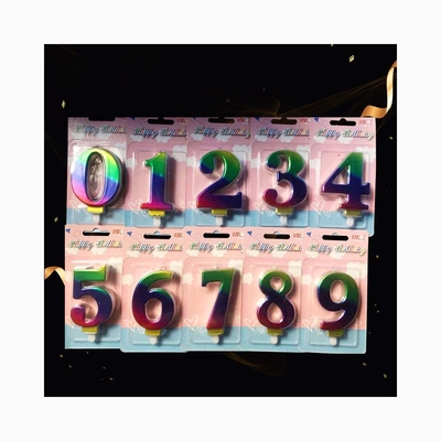 Factory Price Supply Fancy Happy Birthday Candle Digital Numbers For Parties At Supply