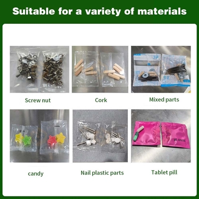 Full Automatic Screw Packing Machine Two Vibrators Bowls Hardware Bolt Nail Screw Counting Bag Packing Machine