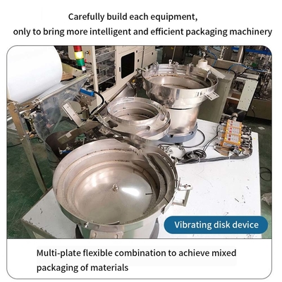 Full Automatic Screw Packing Machine Two Vibrators Bowls Hardware Bolt Nail Screw Counting Bag Packing Machine