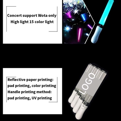 Acrylic Mini Led Stick With Rotary Switch Custom Laser Logo Mini Glow Led Acrylic Stick Led Pen Light