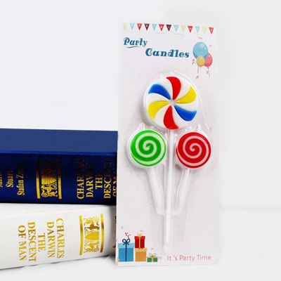 Cartoon Car Shaped Art Candles for Kids Cake Decoration Handmade in Mexico About 110g
