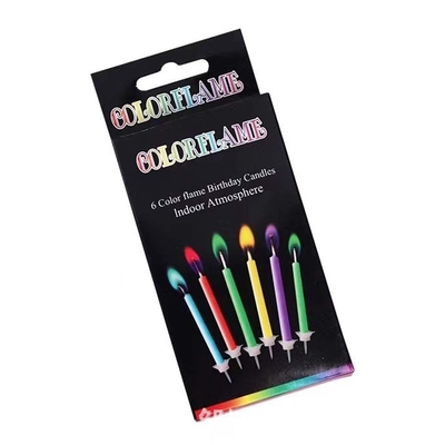 Creative Rainbow Flame Candle for Party Decoration and Birthday Celebration