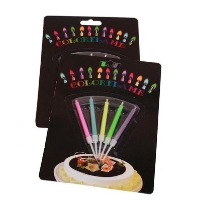 Creative Rainbow Flame Candle for Party Decoration and Birthday Celebration