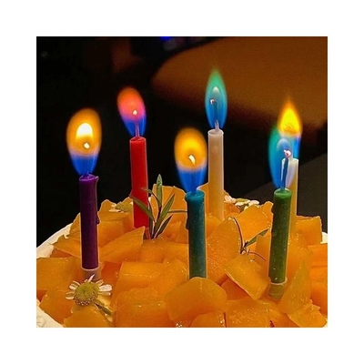 Creative Rainbow Flame Candle for Party Decoration and Birthday Celebration