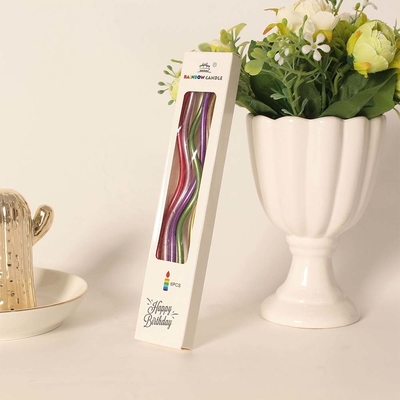 Gold Thread Curve Candles Silver Birthday Cake Candles Birthday Party Decorations
