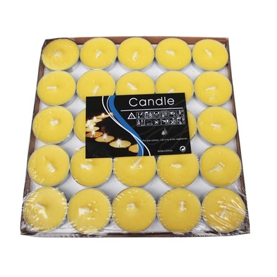 Colorful Tea Light Candle for Home and Wedding Decoration in Single Package Size 4X4X2 cm