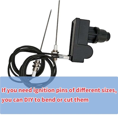 AA Battery Two Exits Grill Igniter With Spark Plug Wire 1 Meters Long Two Electrodes