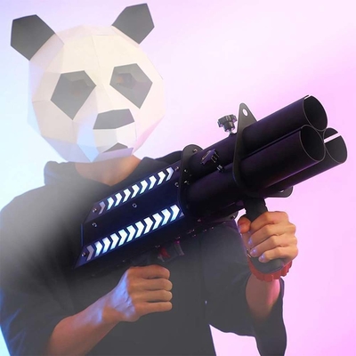 Paper Confetti Party Gun Stage Atmosphere Equipment Electric Confetti Shooter Gun Three Heads