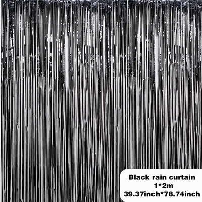 Birthday Party Background Photo Booth Fringe Tassel Door Foil Curtain