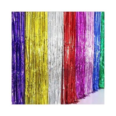 Birthday Party Background Photo Booth Fringe Tassel Door Foil Curtain