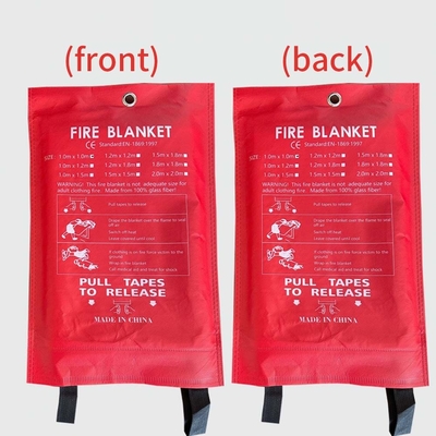 Large Fire Blanket 1m Home Office Quick Release Kitchen Caravan Waffle Blanket