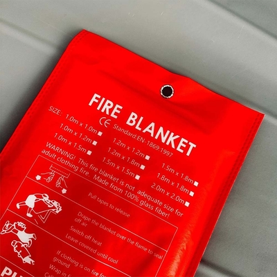 Large Fire Blanket 1m Home Office Quick Release Kitchen Caravan Waffle Blanket