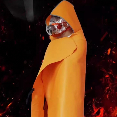 Silicone Coating Fireproof Cloak with Smooth Surface and Durable Design