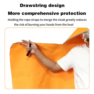 Smooth Surface Fire Protection Fire Escape Cloak for Fire Fighting Emergency Rescue