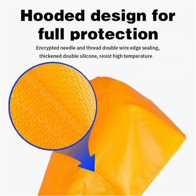 Silicone Coating Fireproof Cloak with Smooth Surface and Durable Design