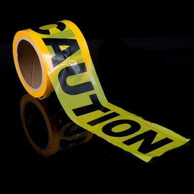 Yellow Caution Warning Tape Non-adhesive Road Blocking Barricade Safety Maker With PET Material