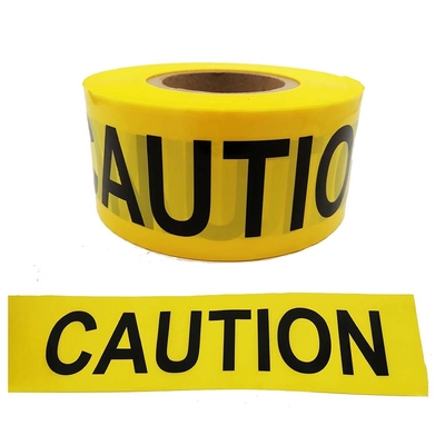 Yellow Caution Warning Tape Non-adhesive Road Blocking Barricade Safety Maker With PET Material