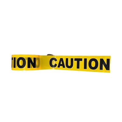 Non Adhesive PET Barrier Tapes Safety Caution Printing PP Warning Tape